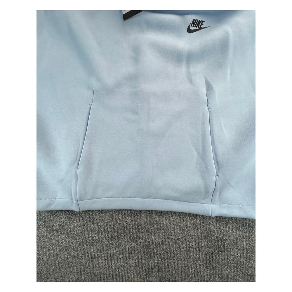 Nike Tech Fleece Women's L Hoodie Light Blue Cropped Pullover Size Large NWT - Picture 10 of 11